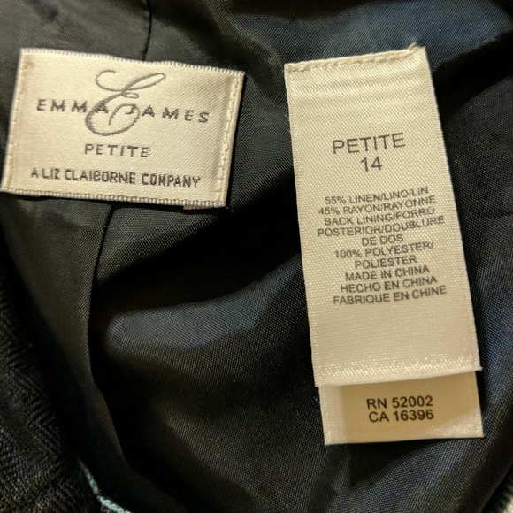 EMMA JAMES Floral Linen Blazer - Picture 4 of 4